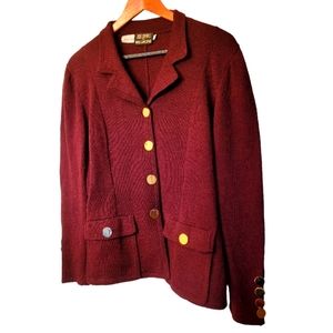 Don Sayres for Wellmore by Neimus Marcus Vintage Wool Button Cardigan Sweater